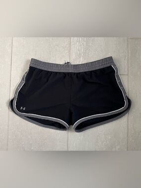 Black Under Armour Shorts with Gray Trim